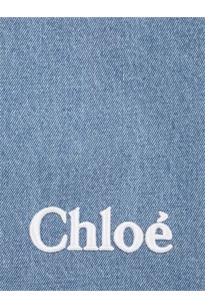 Borsa fasciatoio in cotone con logo CHLOÉ KIDS | C20943Z10